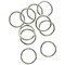 Cousin Plated Silver Elegance Metal Findings-Closed Jump Rings 6Mm 28/Pkg